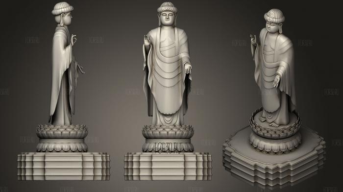 Buddha image stl model for CNC